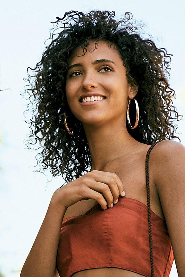 Flat Edge Hoop Earrings By Free People